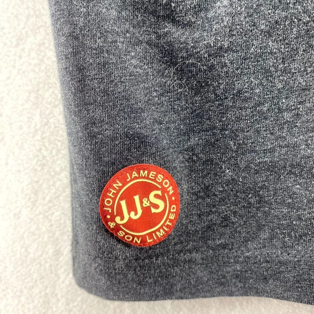 John Jameson & Son Limited‎ Jameson Dark Gray and Green Tee Mens Size L